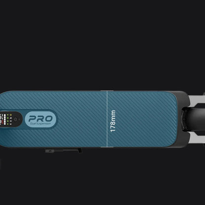 Electric Scooter Xiaomi 5 Pro, features dual suspension and a sleek design with a measurement of 178mm.