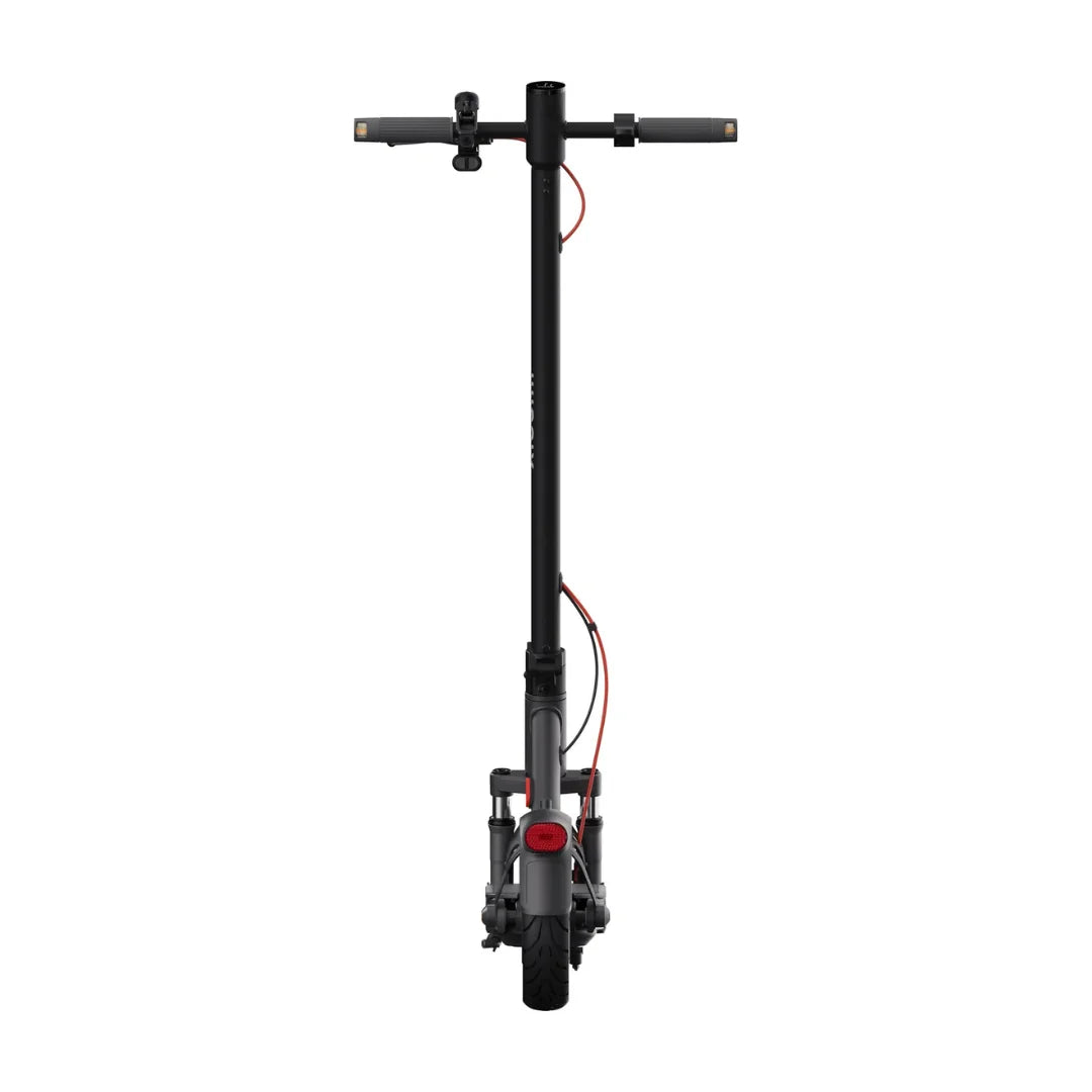 Electric Scooter Xiaomi Elite features a sleek design with a black frame and red accents, compact and lightweight.