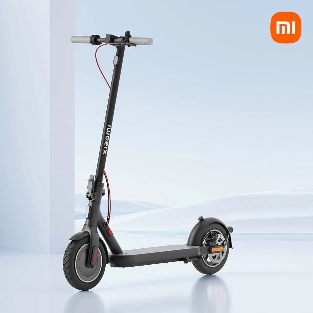 Electric Scooter Xiaomi 4 Eu features a sleek black design, sturdy tires, and a compact frame for easy commuting.