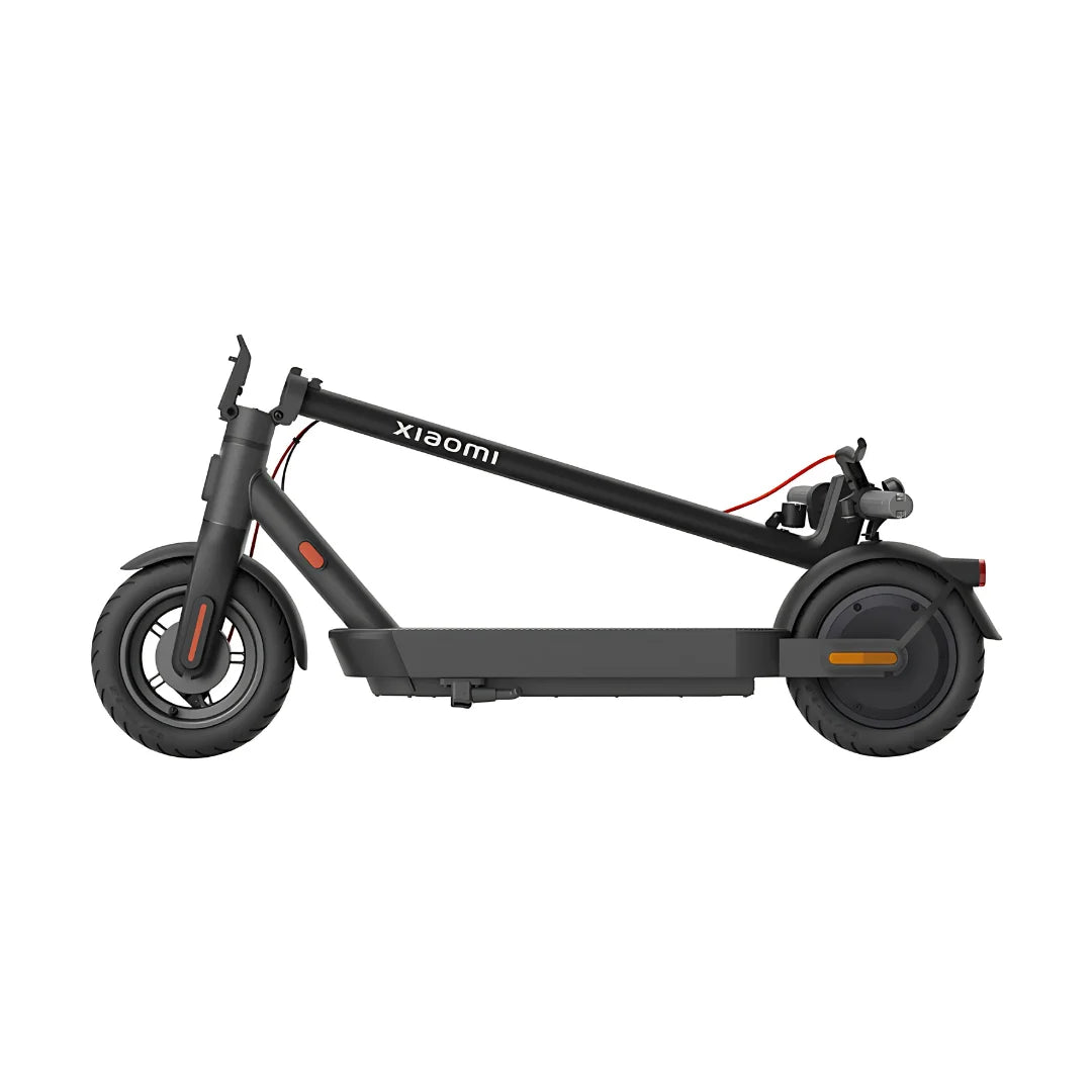 Electric Scooter Xiaomi 4 Pro 2nd Gen, sleek black design, compact foldable frame, robust tires for stability.