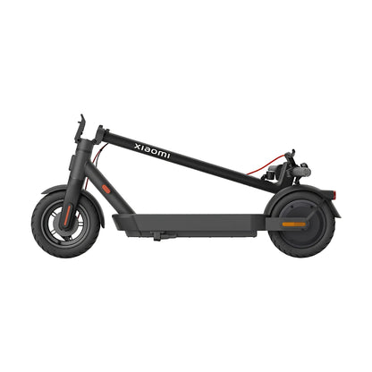 Electric Scooter Xiaomi 4 Pro 2nd Gen, sleek black design, compact foldable frame, robust tires for stability.