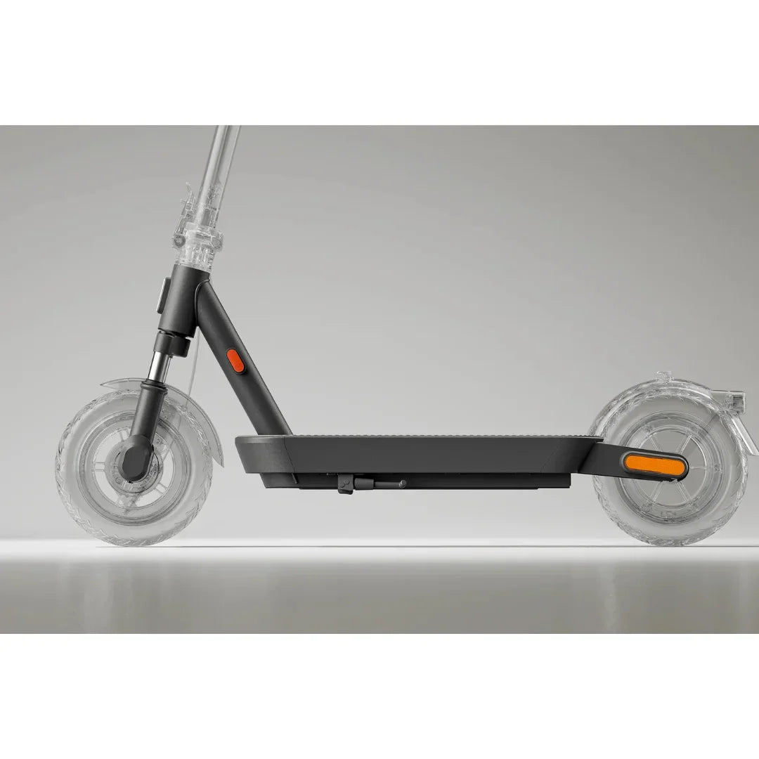 Electric scooter Xiaomi 5 MAX GL – side view with transparent wheels
