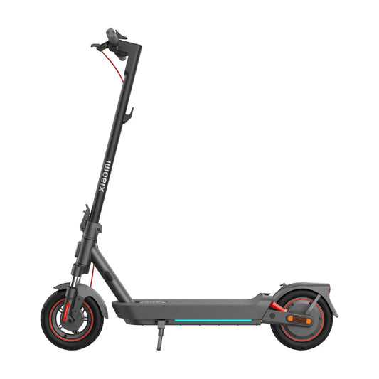 Electric Scooter Xiaomi 5 Max Gl, sleek design with a black frame and red accents, compact and stylish wheels.
