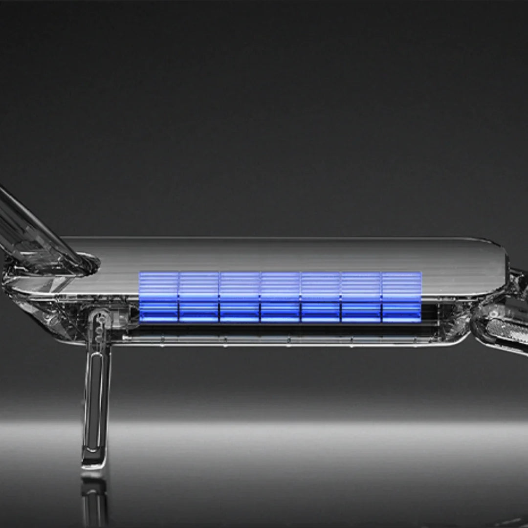 Električni romobil Xiaomi 4 ULTRA – prikaz presjeka baterijskog paketa gazišta