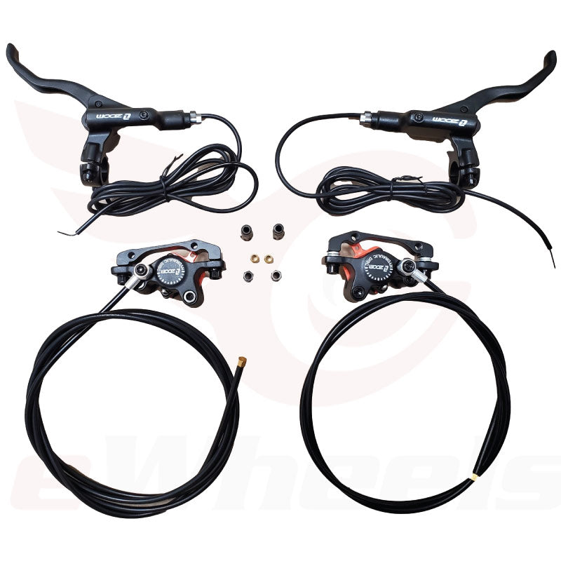 ZOOM Hydraulic Brakes – pair of levers, calipers, and cables