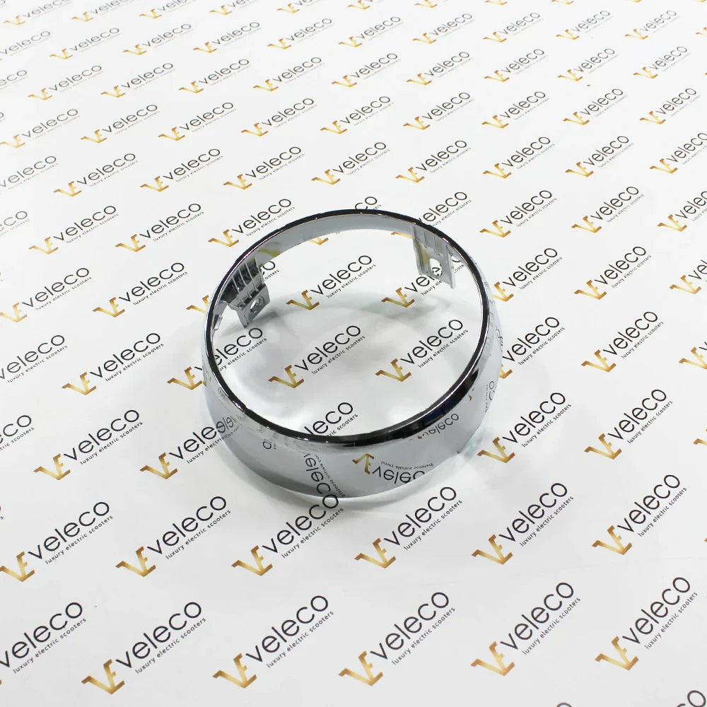 Chrome Headlight Frame for Veleco ZT15 – chrome circular headlight frame