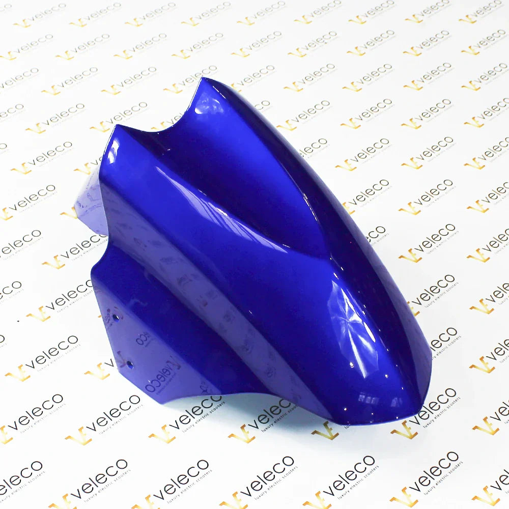 Blue Front Fender for Veleco ZT15 – blue front fender, angled view