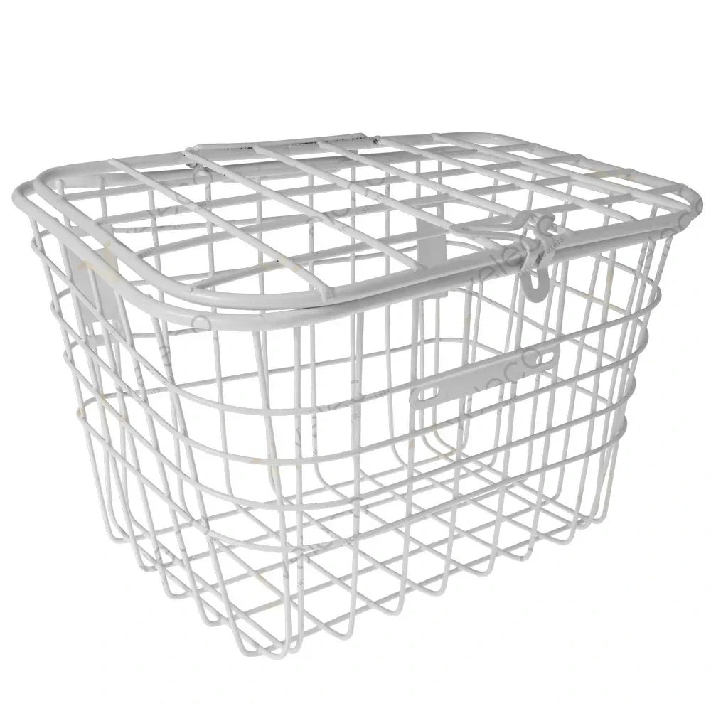 Rear Basket for Veleco ZT15E – white wire mesh basket