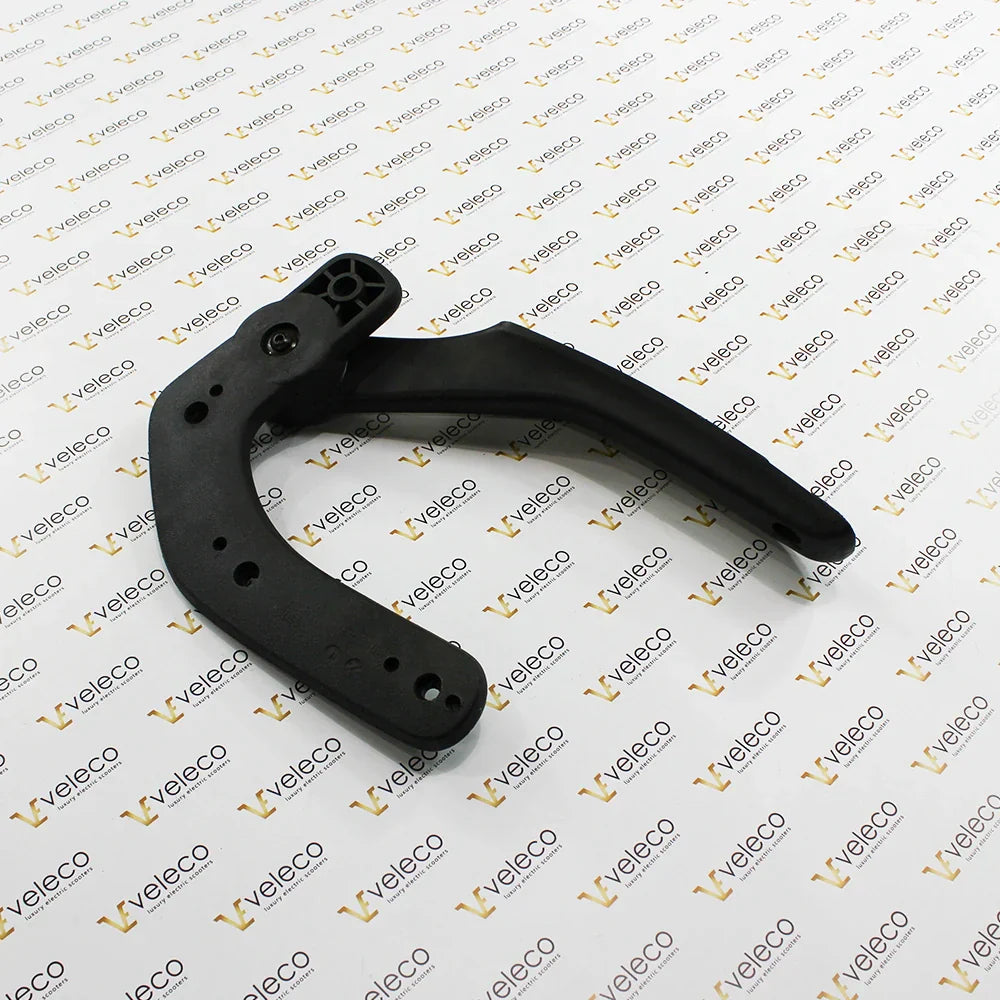 Left Armrest for Veleco ZT15E and Veleco Cristal – black left armrest, angled view