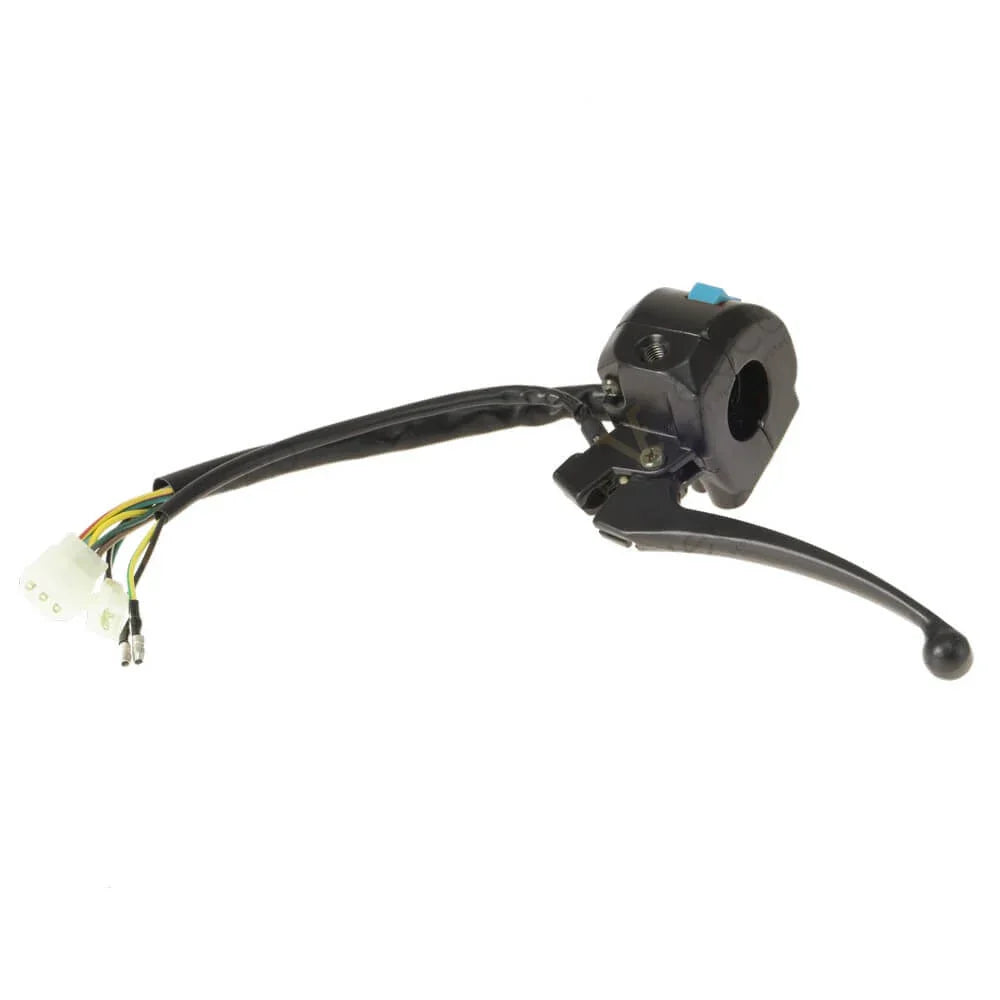 Left Switch Fused with Brake Lever for Veleco ZT15E – front three-quarter view