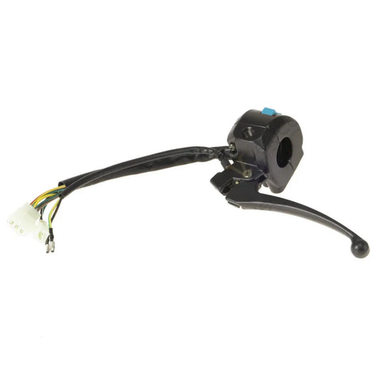 Left Switch Fused with Brake Lever for Veleco ZT15E – front three-quarter view