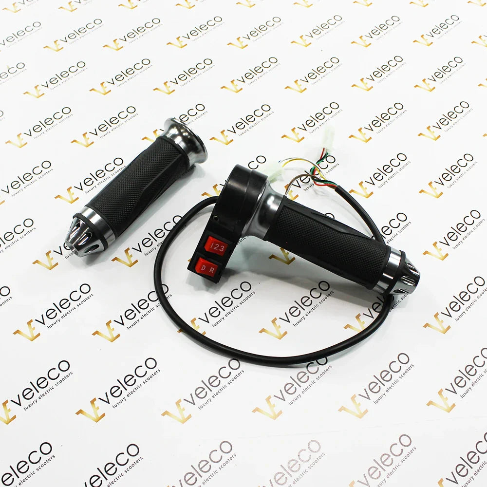 Shifter Set for Veleco ZT15E and Veleco ZT63 – two black and chrome shifters