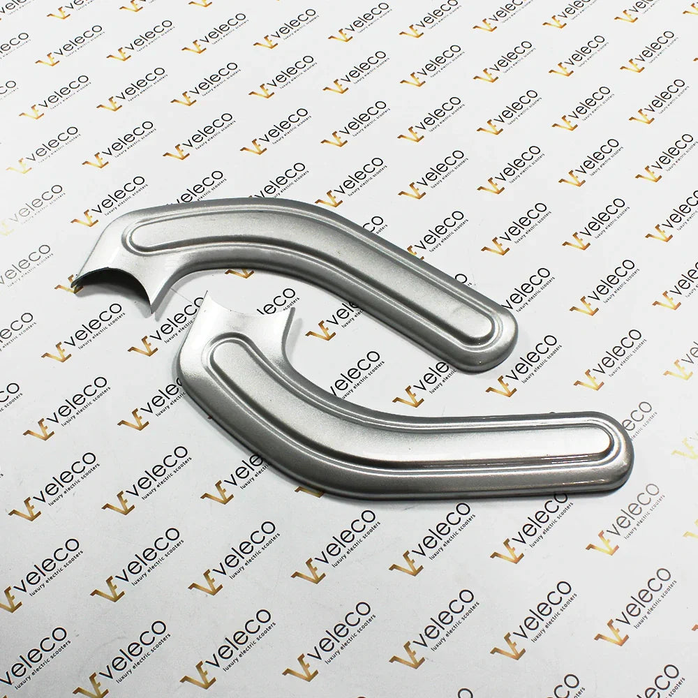 Armrest Cover with Latch Set for Veleco ZT15 – two silver armrest covers