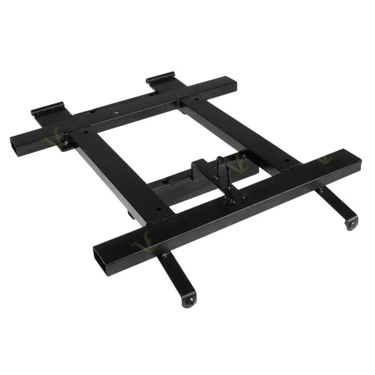 Seat Frame Set for Veleco ZT15 – black metal frame, top view
