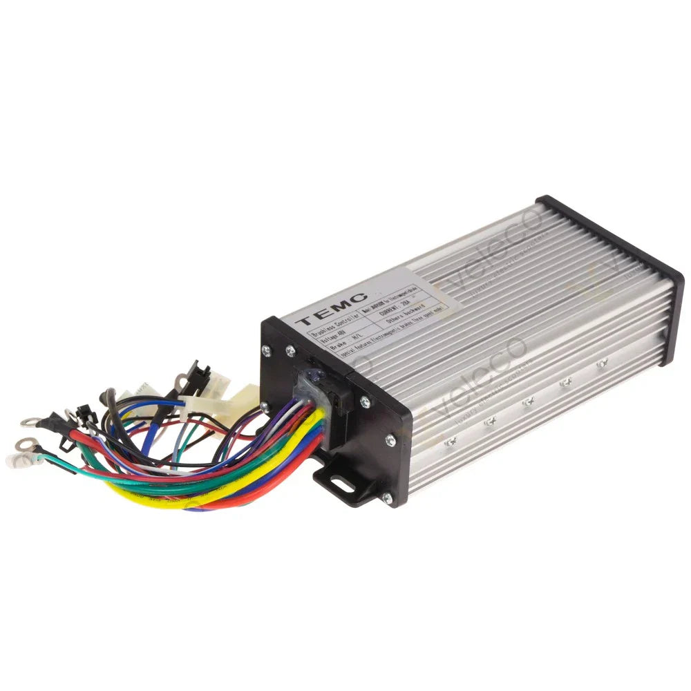 48V Controller for ZT15E – angled view with wiring harness
