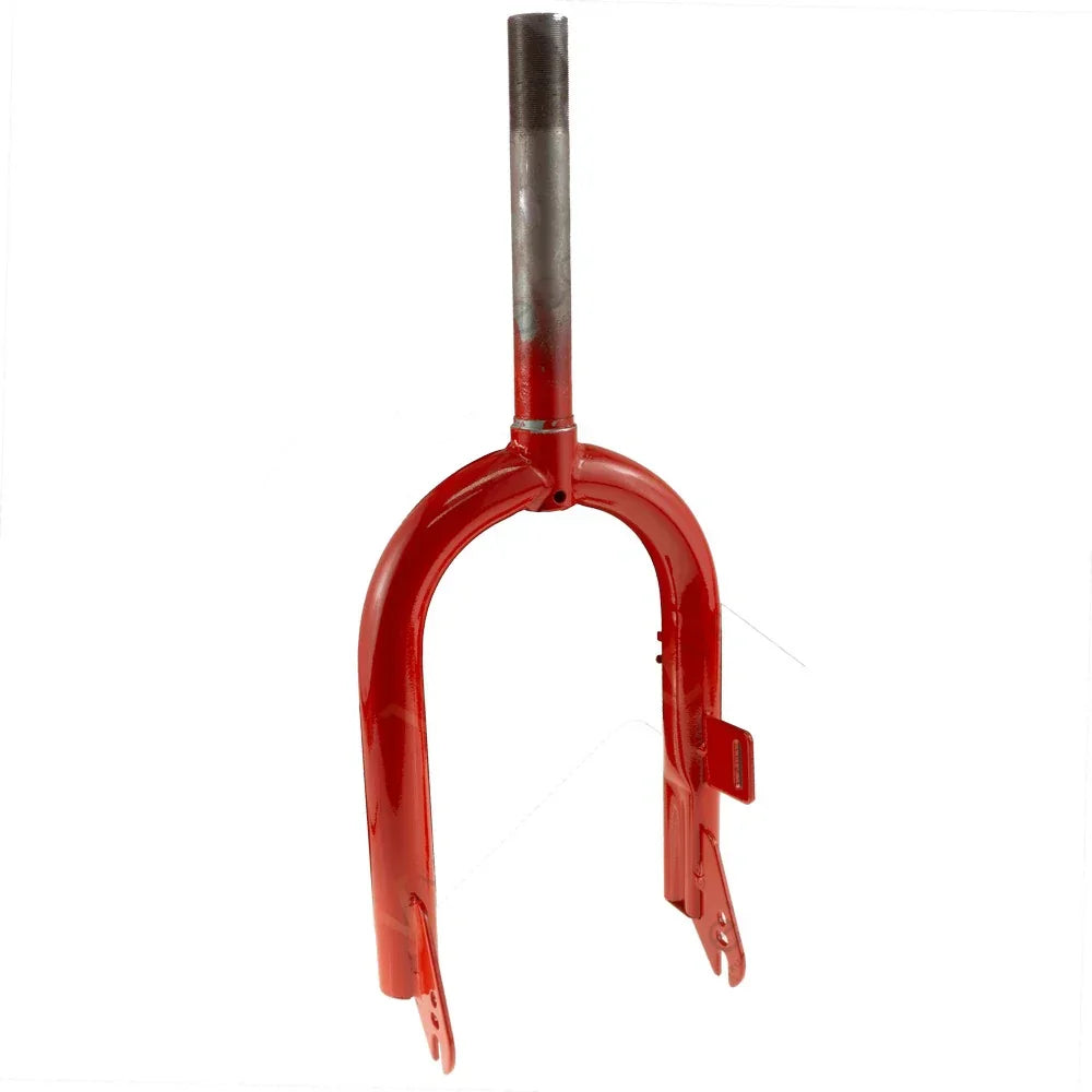Red Front Fork for Veleco ZT16 – red front fork, front view