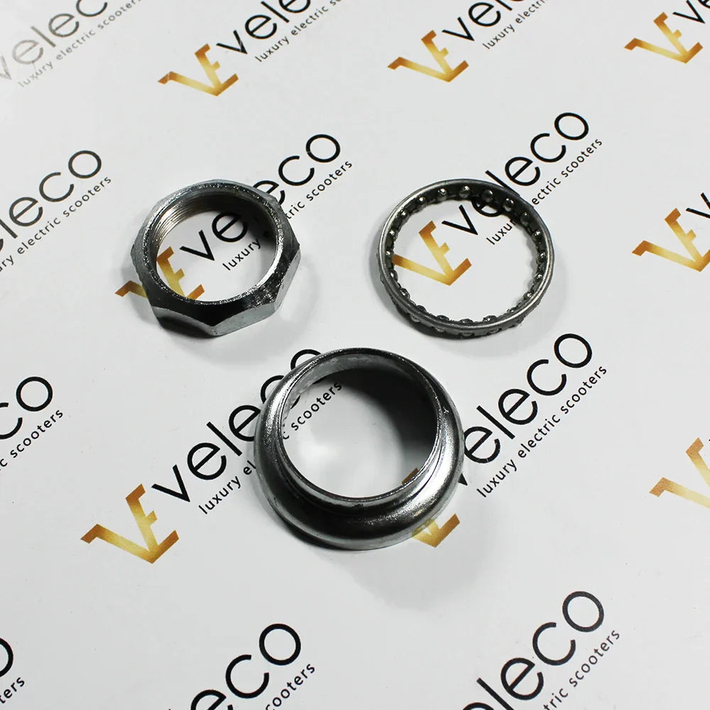 Steering Column Mounting Kit for Veleco ZT16 – three metal mounting components