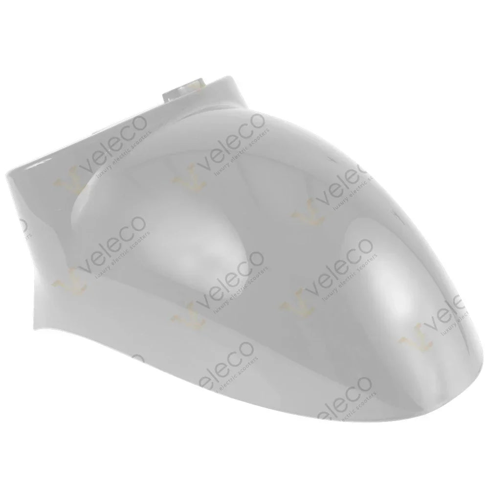 White Front Fender Outer Piece for Veleco ZT63 – white front fender, angled view