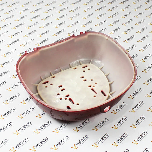 Red Lockbox bottom piece for ZTECH and Veleco ZT63 – red lockbox bottom piece, top view