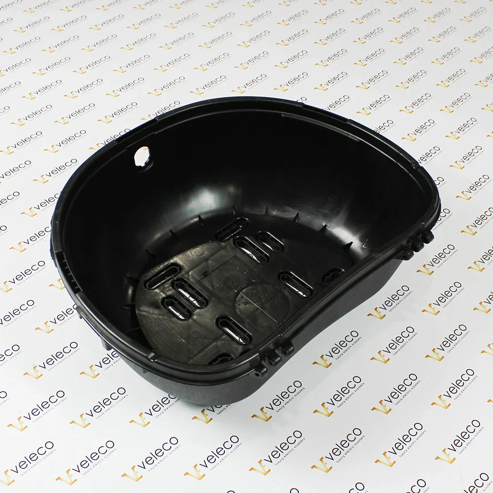 Lockbox bottom piece with reflector for Veleco ZT63 – black lockbox bottom piece with reflector