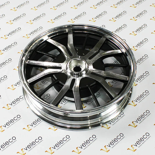 Rear Rim for Veleco ZT63 – chrome and black rear wheel rim