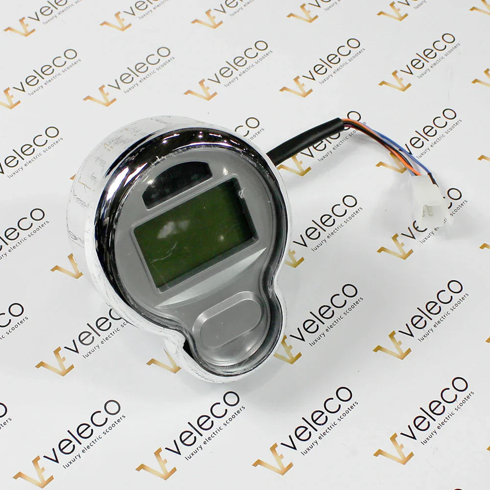 Speedometer for Veleco ZT63 – chrome speedometer with wires