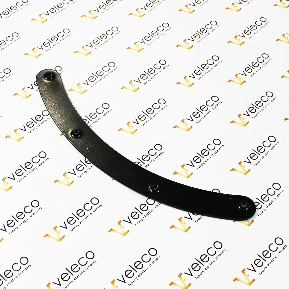 Mudguard Fixing Part 2 for Veleco ZT63 – curved black metal bracket with screws