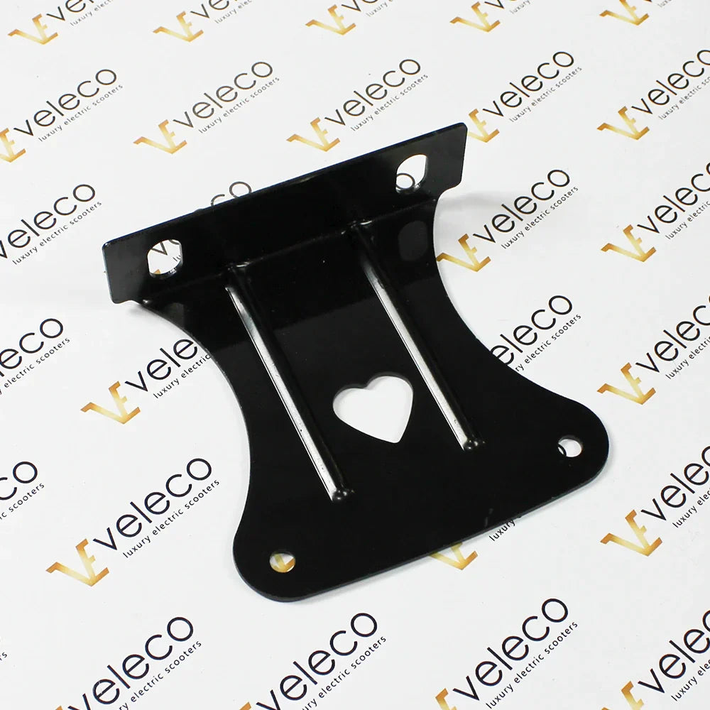 Fender Fixing Part 1 for Veleco ZT63 – black metal bracket with heart cutout