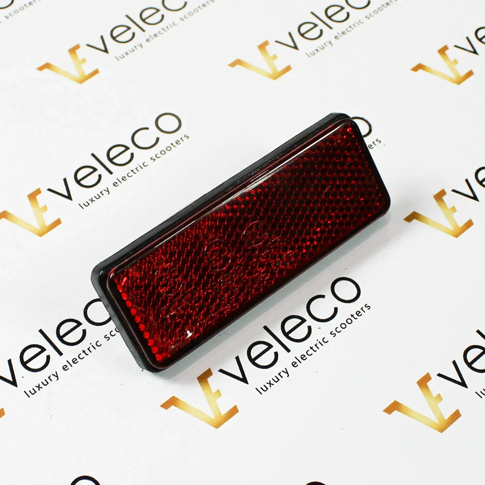 Vörös hátsó lökhárító reflektor Veleco ZT63-hoz – piros téglalap alakú reflektor