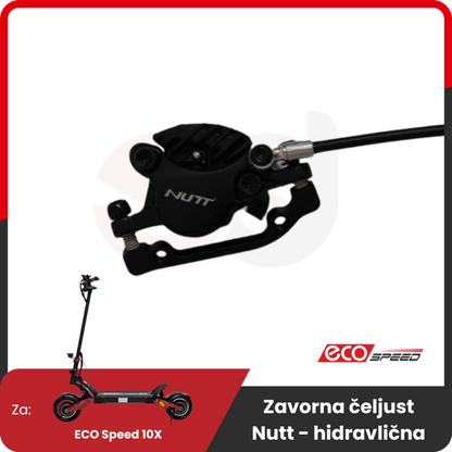 Hydraulic brake caliper with hose - NUTT