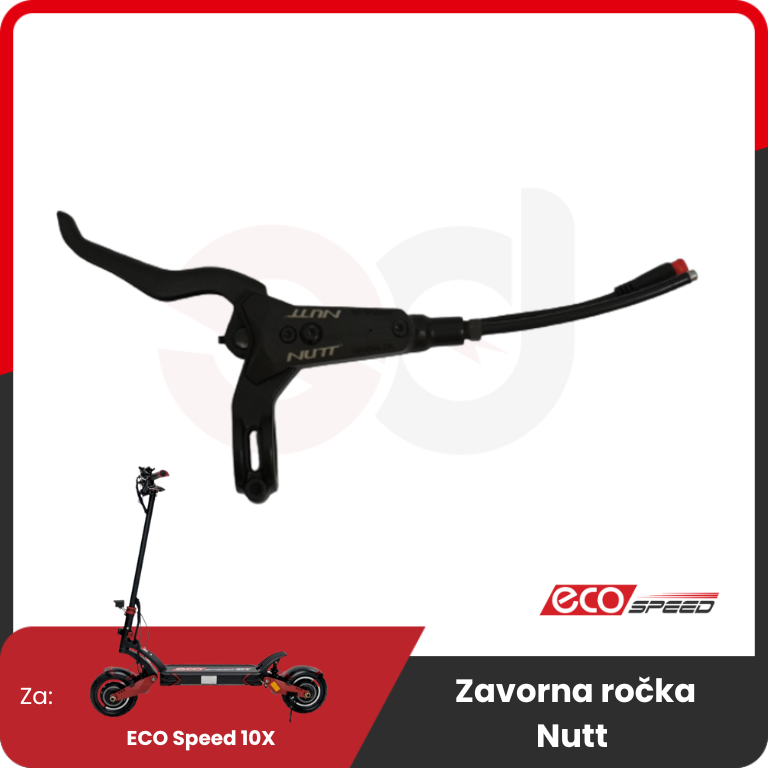 Hydraulic Brake Lever – NUTT – front three-quarter view