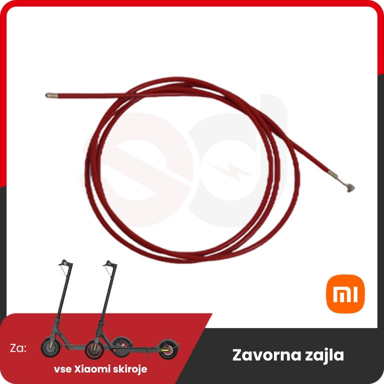 Brake Cable for Xiaomi – red coiled cable