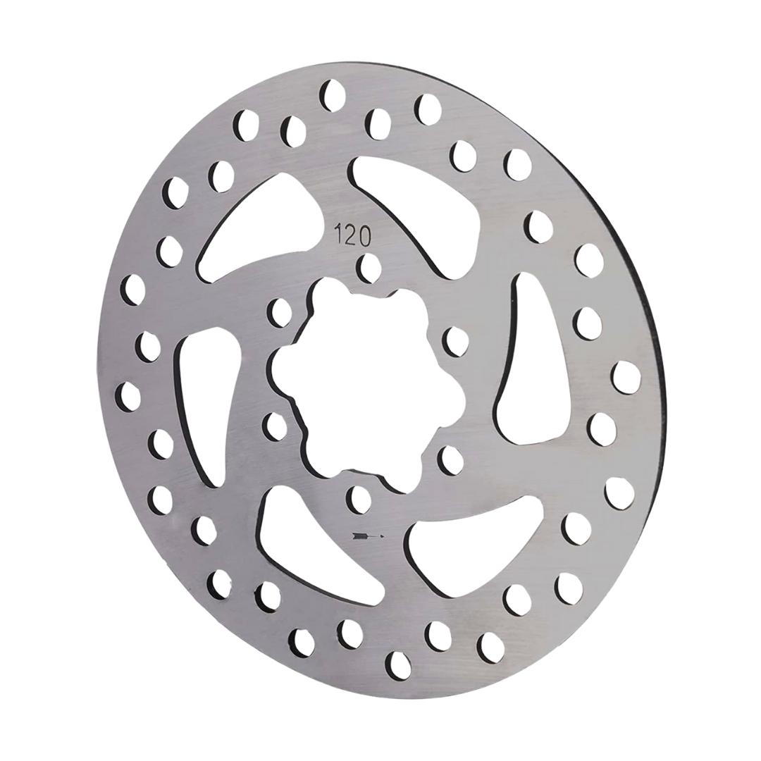 Original Brake Discs with 6 Holes – single 120mm brake disc, top view