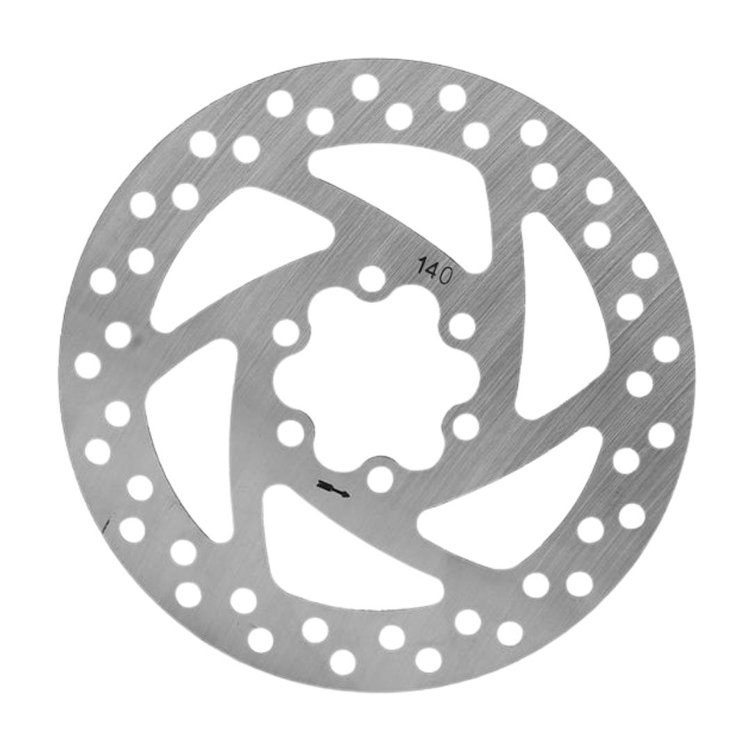 Original Brake Discs with 6 Holes – single 140mm brake disc, top view