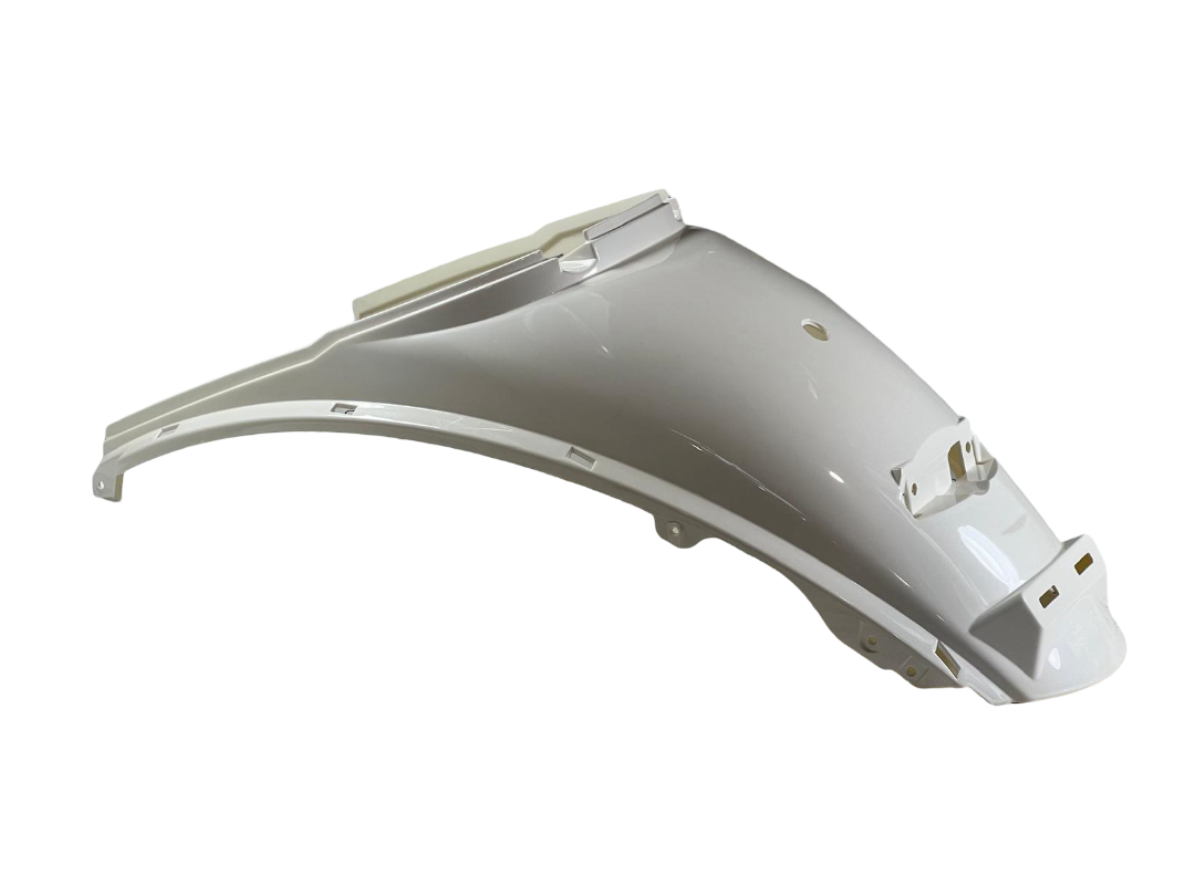 White Rear Main Cover for Veleco ZT63 – white rear main cover, side view