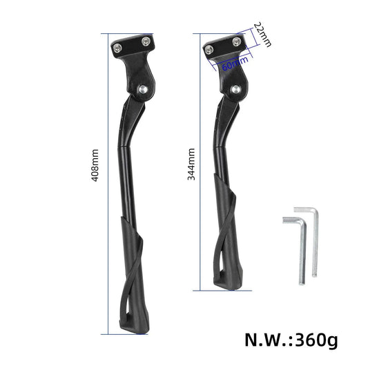 Adjustable kickstand with two openings (24-29 inches) for Engwe electric bike
