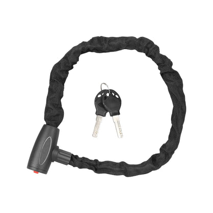 Anti-theft chain lock with key for electric scooter or bike