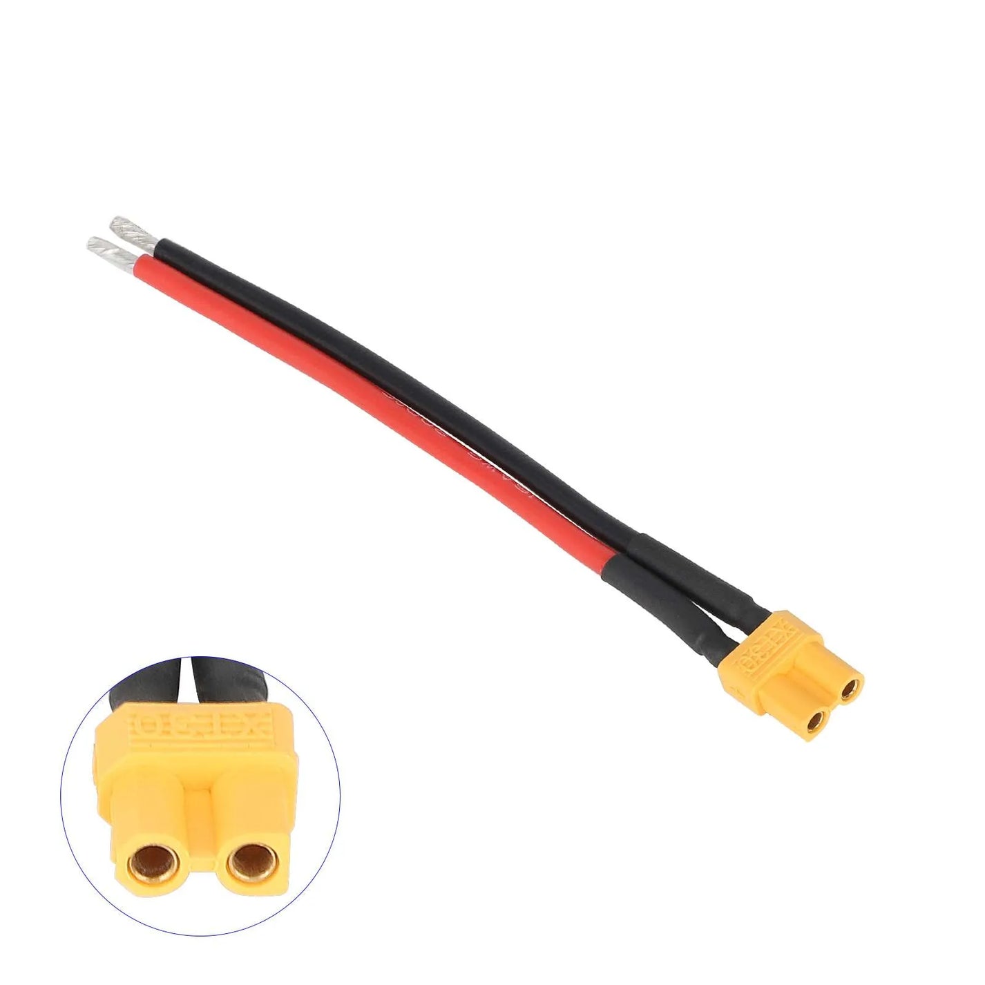 Battery Cable with XT30 Female Plug, 14 AWG – 3/6