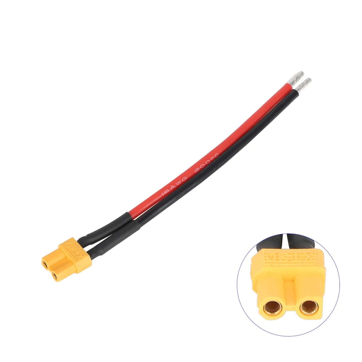 Battery Cable with XT30 Female Plug, 14 AWG – 5/6