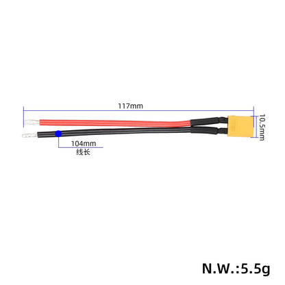 Battery Cable with XT30 Male Plug, 14 AWG – 2/6