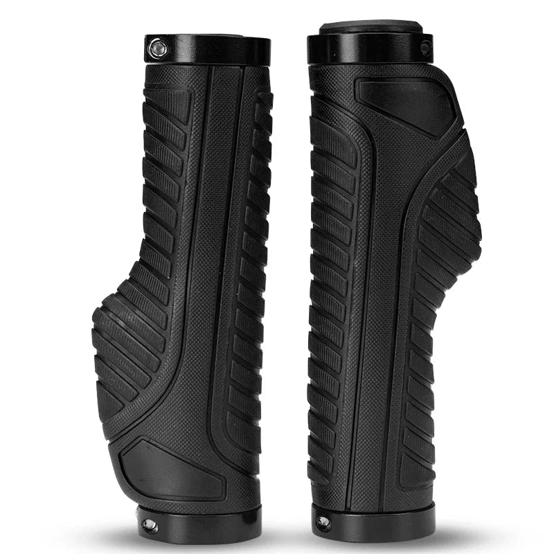 Black ergonomic grips, 131 mm – 2