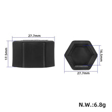 Black plastic cover for swingarm shaft nut for Kukirin