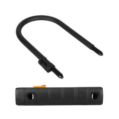 Black U-lock with numerical combination for electric bicycle or scooter