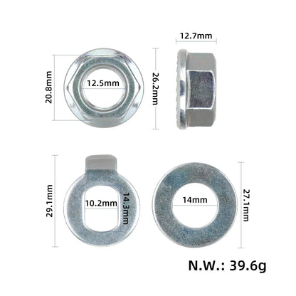 Bolt with nut 14 mm for KuKirin G2 motor