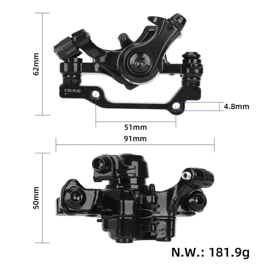 Brake caliper F180/R160 for KuKirin C1 Pro electric scooter