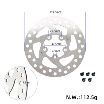 Brake disc 120 mm with 5 holes for Xiaomi M365 Pro electric scooter