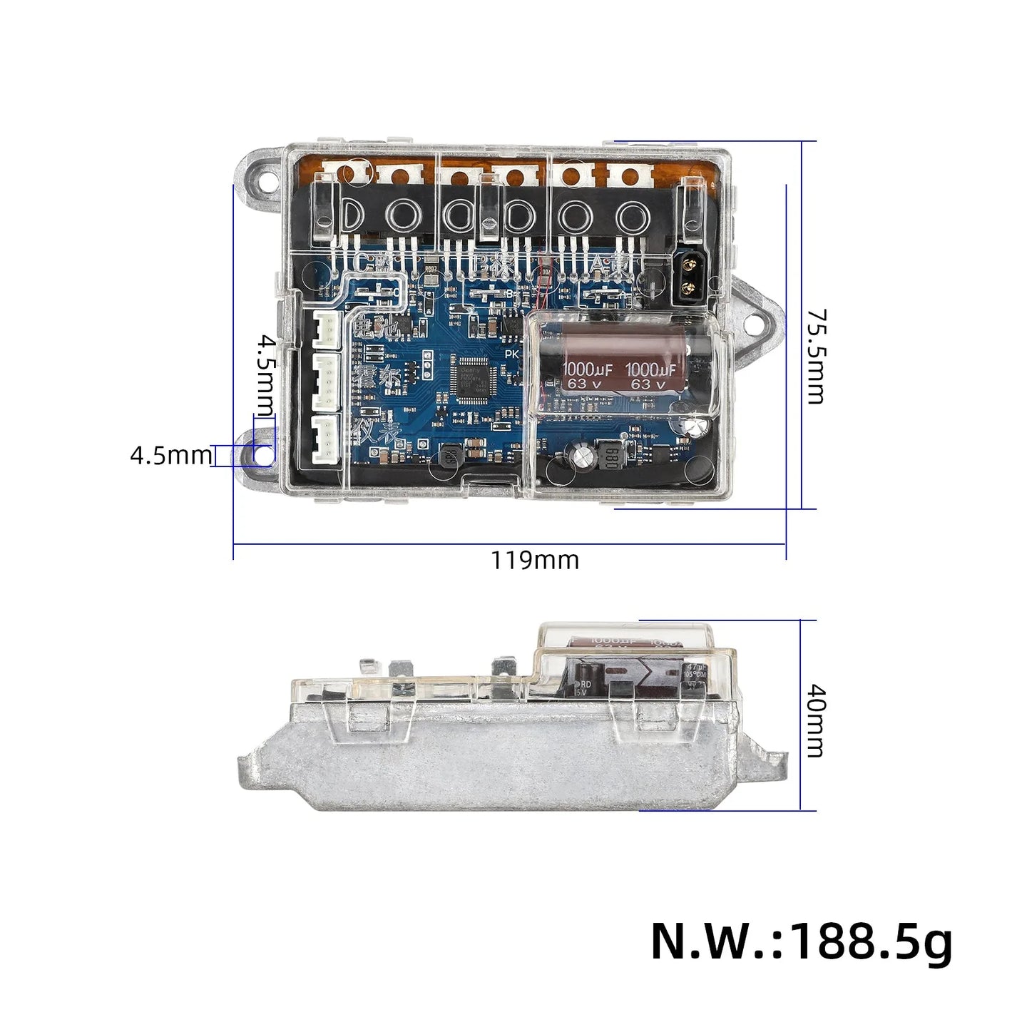 Controller with copper reinforcement for Xiaomi 1S electric scooter