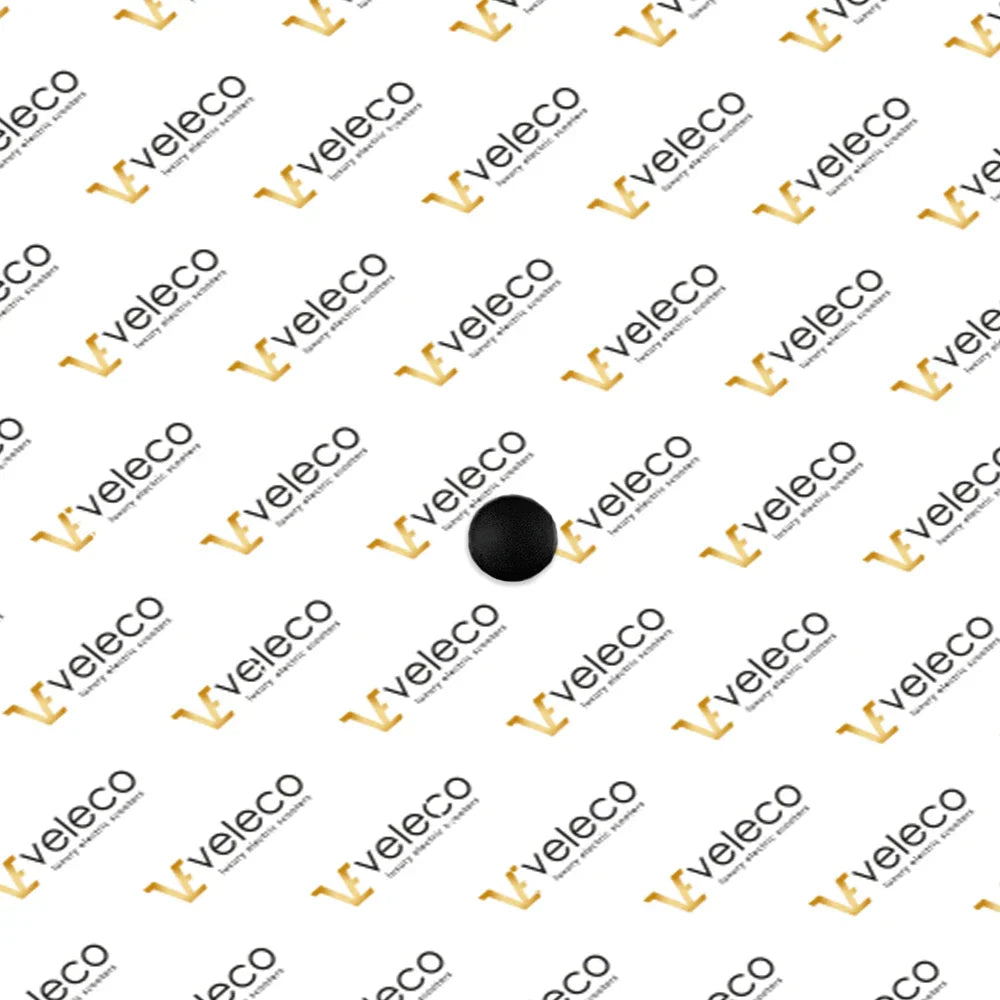 Black Armrest Cover for Veleco ZT15 – black circular armrest cover