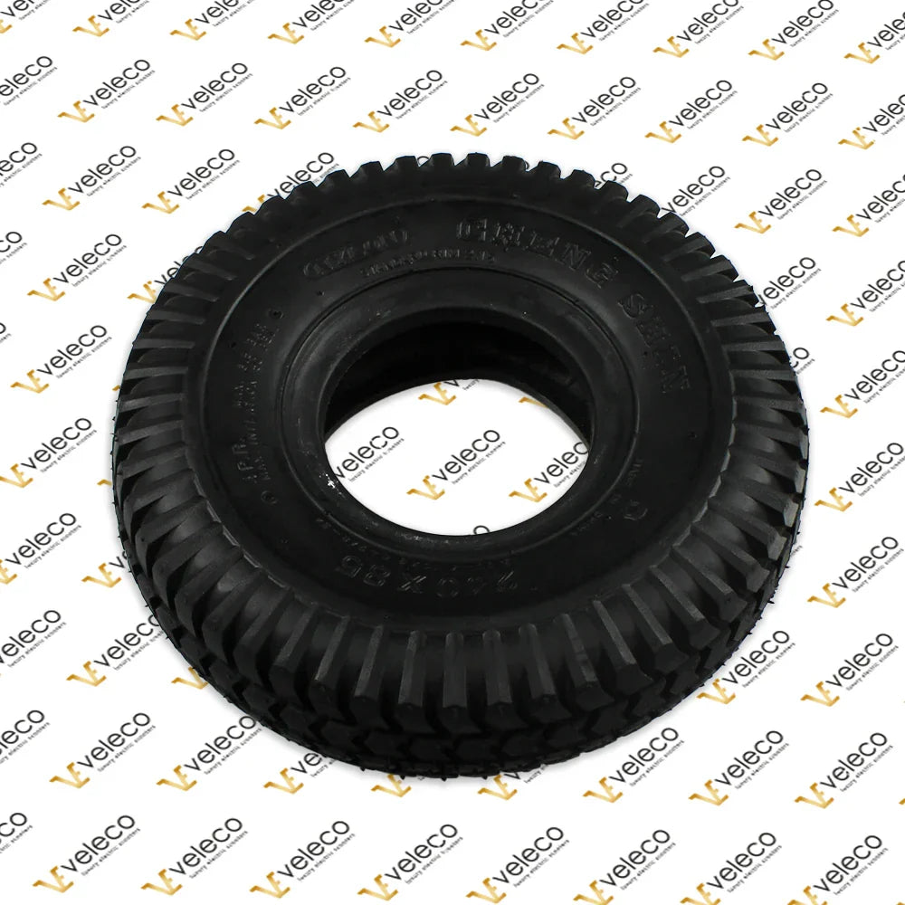 Black Outer Tire 3.00-4 260 x 85 – black outer tire with deep tread