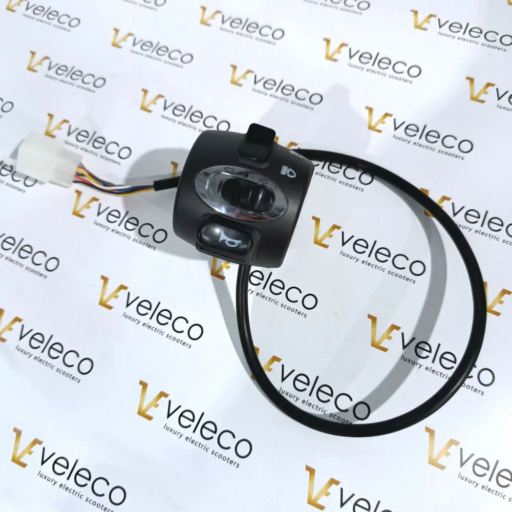 Buttons on Left Side Throttle for Veleco Advena – black throttle control with buttons